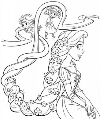 Tranh tô màu công chúa Elsa cho bé gái