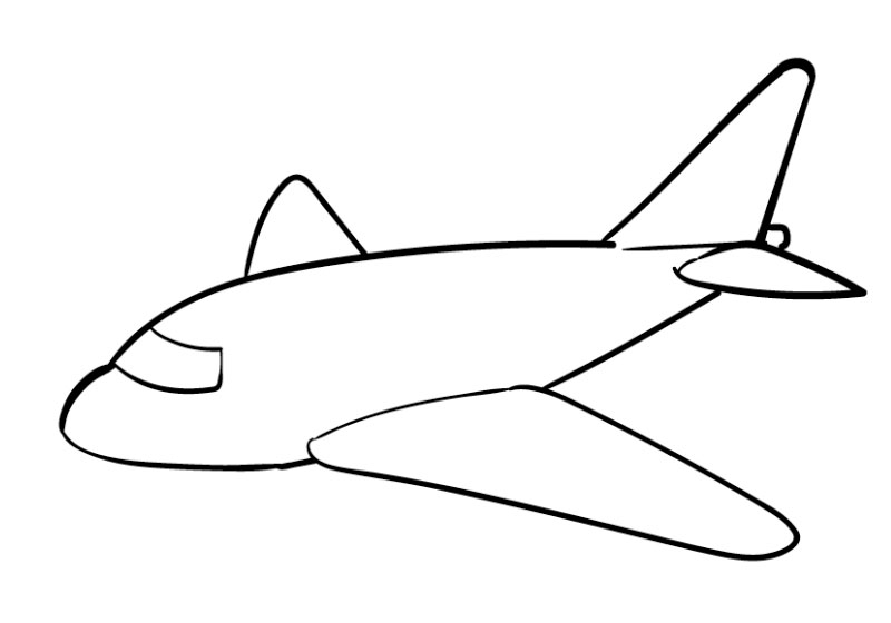 cách vẽ máy bay giấy