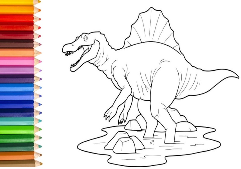 tranh vẽ khủng long